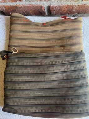 Bundle of 2 - Zipit Small bags Tan and olive Green